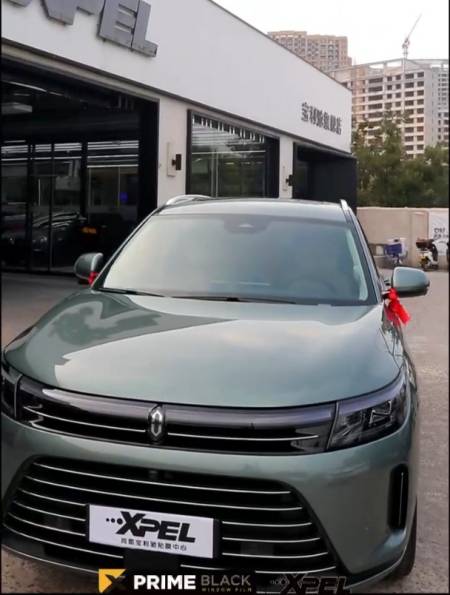 xpel西安汽车贴膜问界m7装贴汽车隔热膜案例-度小视