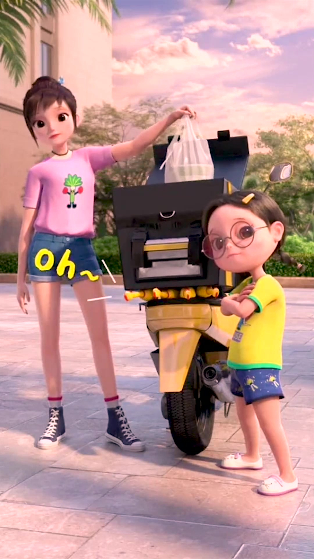 爆笑两姐妹,你已经是一个成熟的机车了,外卖被盗要学会自己叫