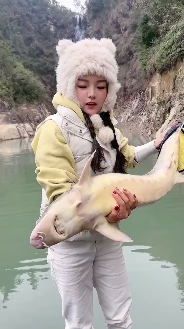 是不是有很多人没看过鲟鱼嘴巴-度小视