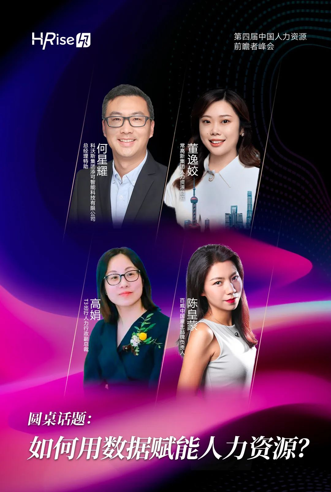 下午场 ·「用数字化赋能」论坛嘉宾海报来了