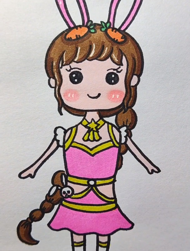 你们更喜欢谁画的小舞呢简笔画