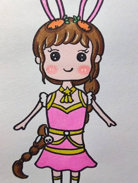 你们更喜欢谁画的小舞呢简笔画