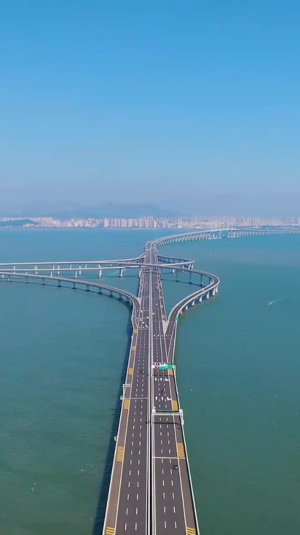 治愈风景欣赏:胶州湾跨海大桥,长度26707千米