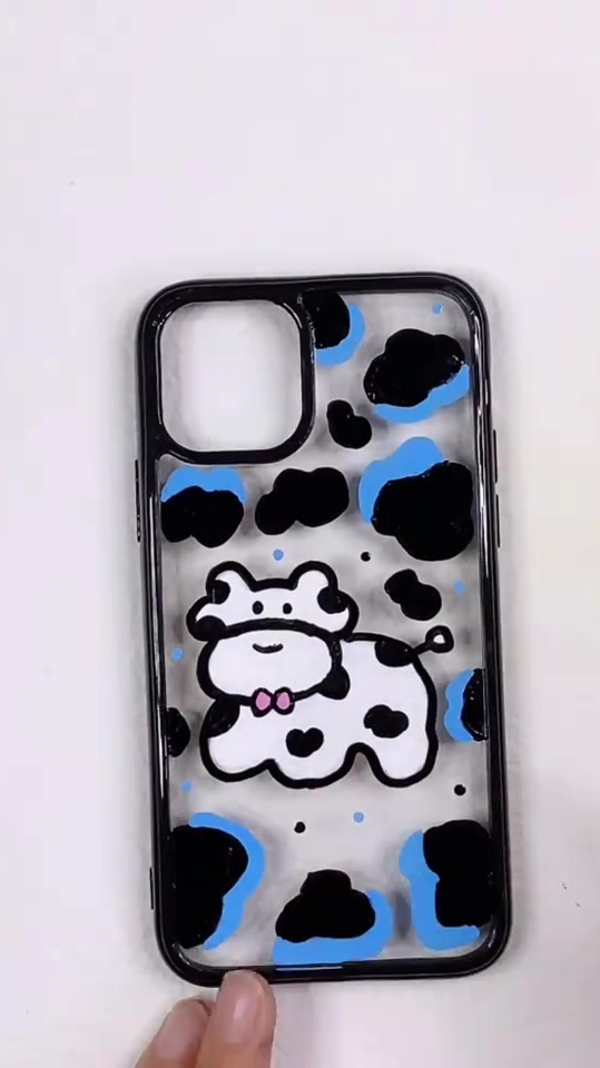 可爱牛牛,手机壳绘画