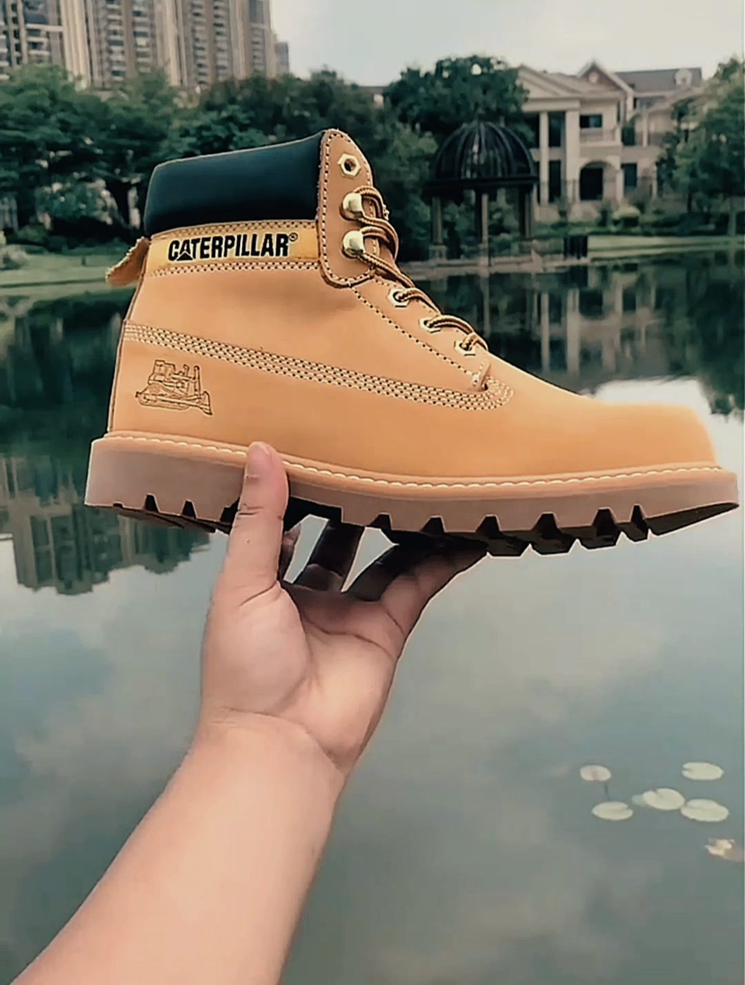 cat卡特经典大黄靴马丁靴男女鞋,高帮短靴