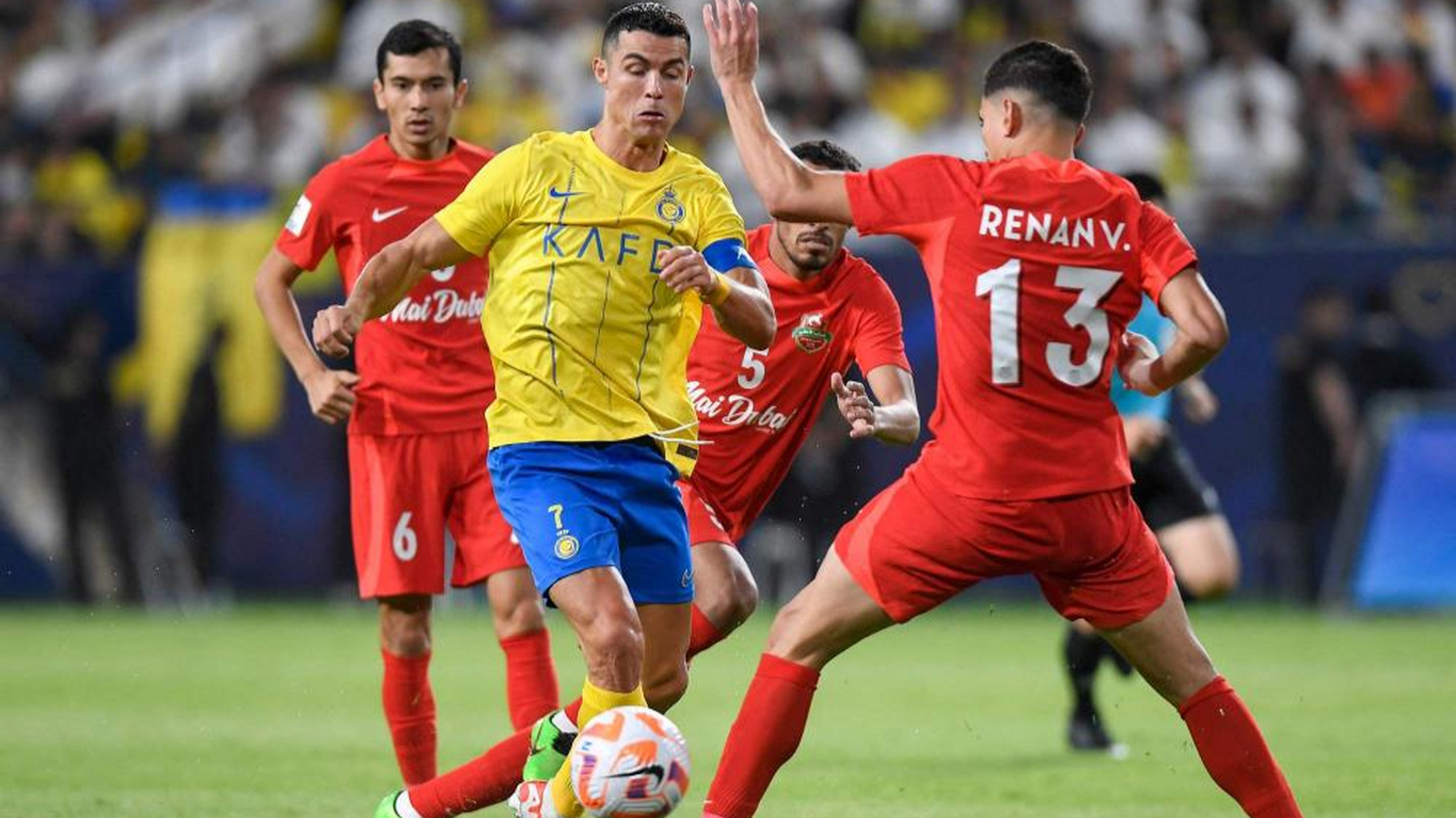 北京时间8月23日1:20,亚冠附加赛,利雅得胜利对阵迪拜国民