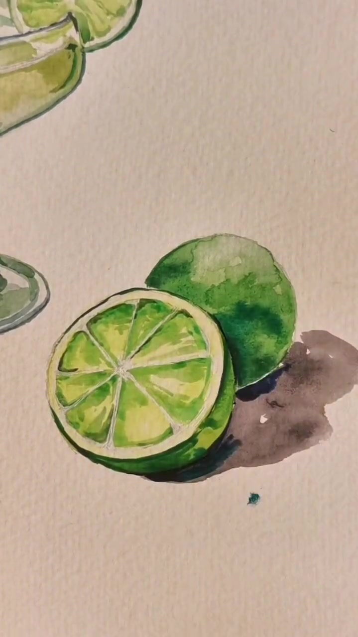 画个青柠吧,好酸啊