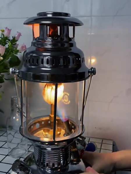 复古煤油汽灯复古煤油马灯露营灯-度小视