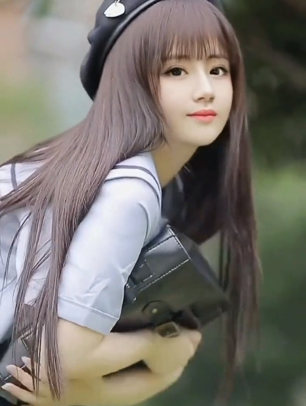 好看的小姐姐 校园风穿搭 清纯甜美