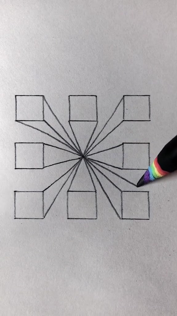 铅笔画 最简单的立体图