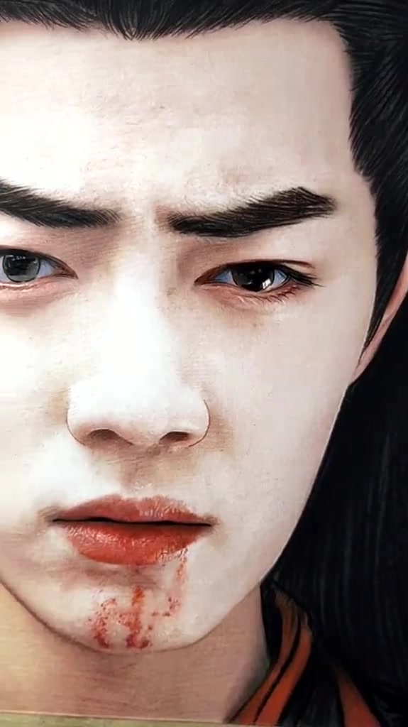 彩铅手绘,画魏无羡肖战