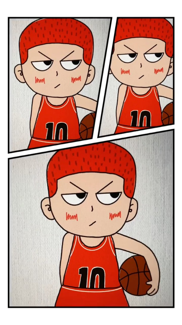 灌篮高手樱木花道简笔画