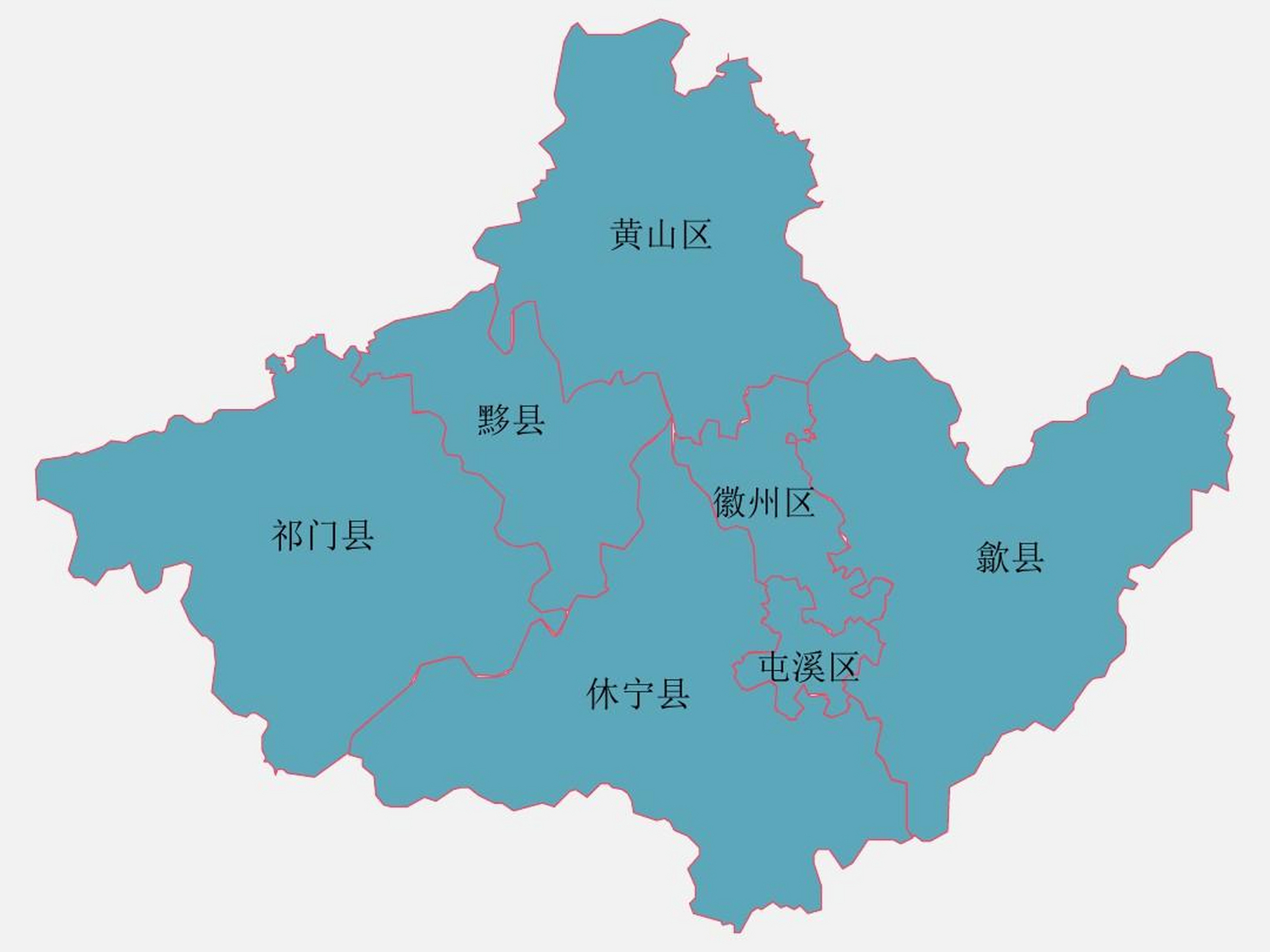 黄山市三区四县图片