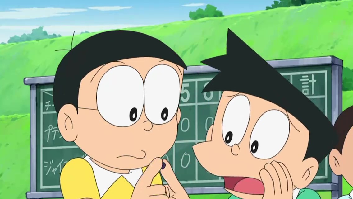 哆啦a梦:胖虎突然举止诡异,抱着这俩男的就开始亲!