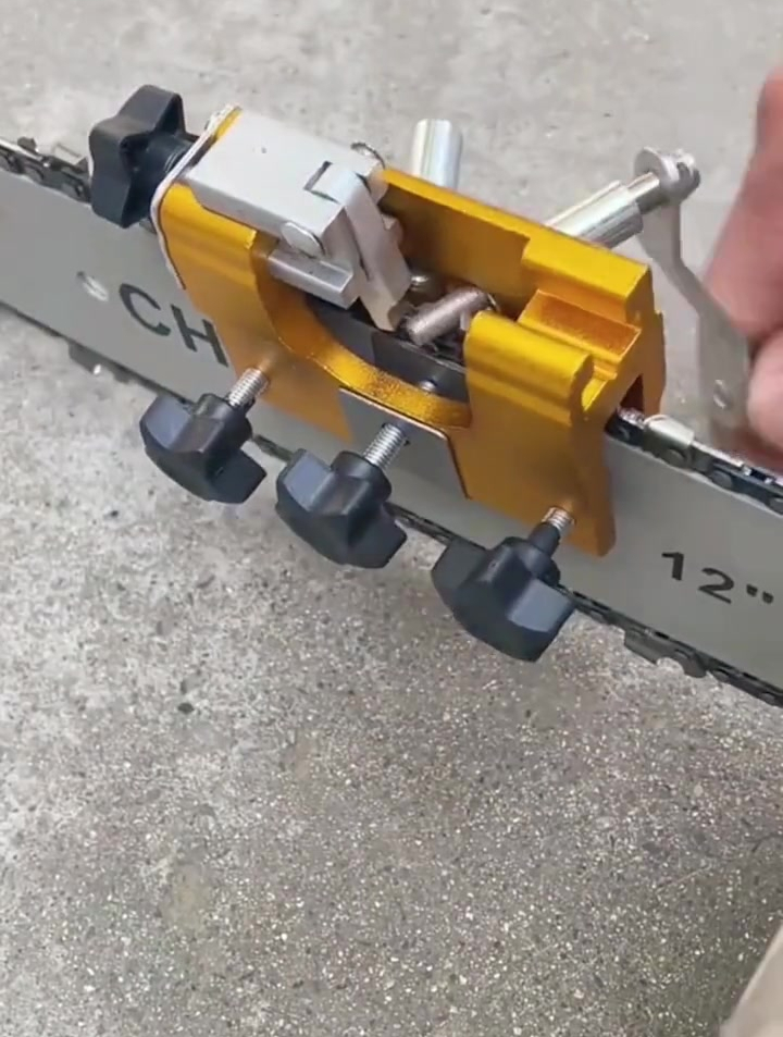 手摇磨链器便携式家用锂电池电链锯磨链工具磨刃链条夹手动