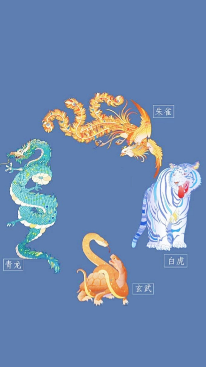 四神兽在中国传统文化中被广泛应用,寓意深刻.[原文:一