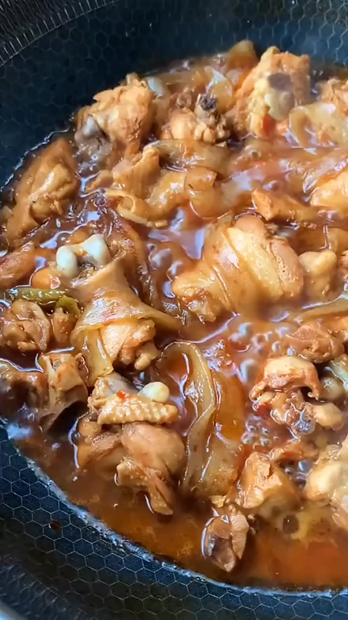 鸡腿炖粉条,很好吃