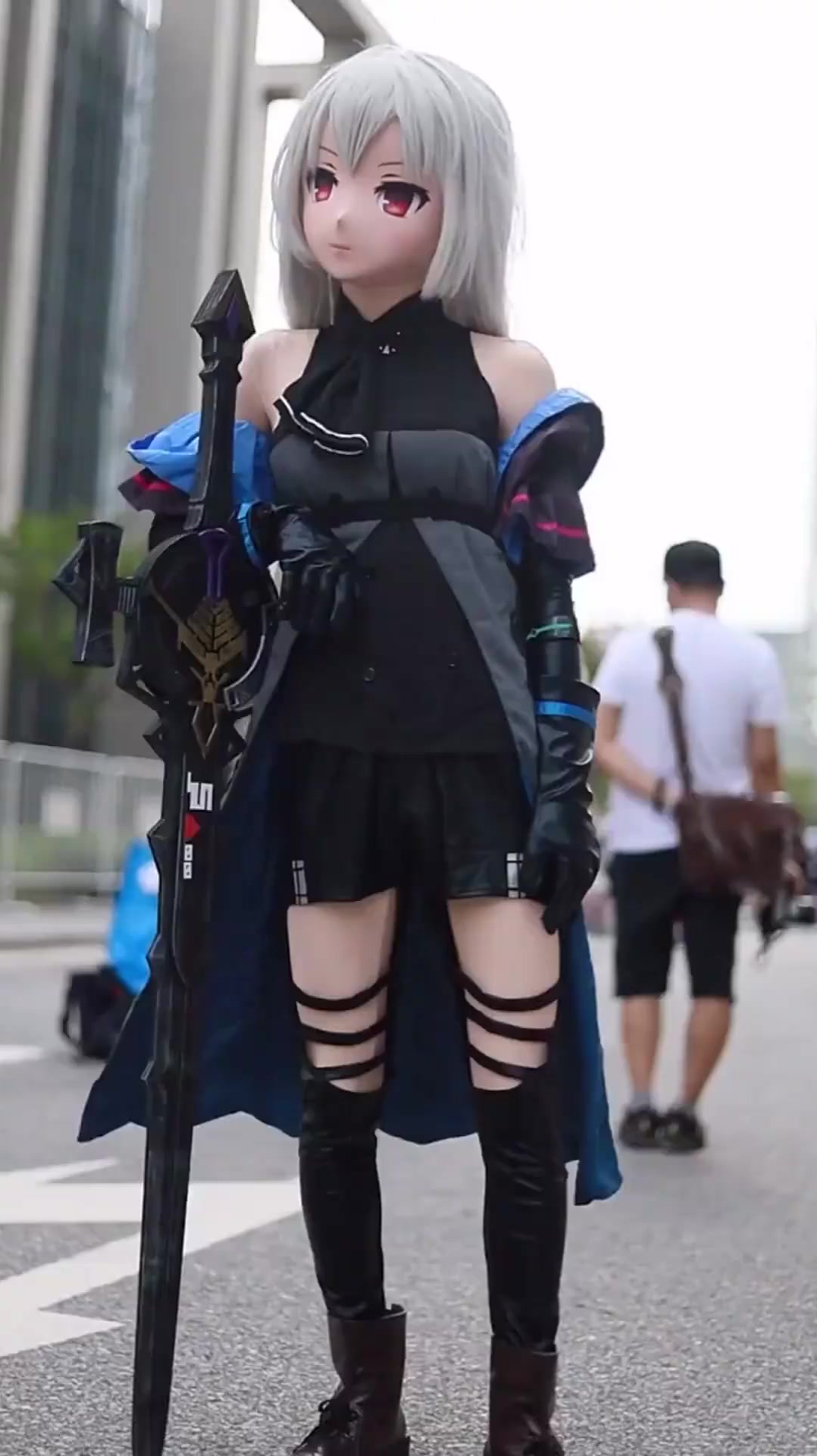 漫展上看见的黑衣萌妹这是什么造型怎么让人看不懂