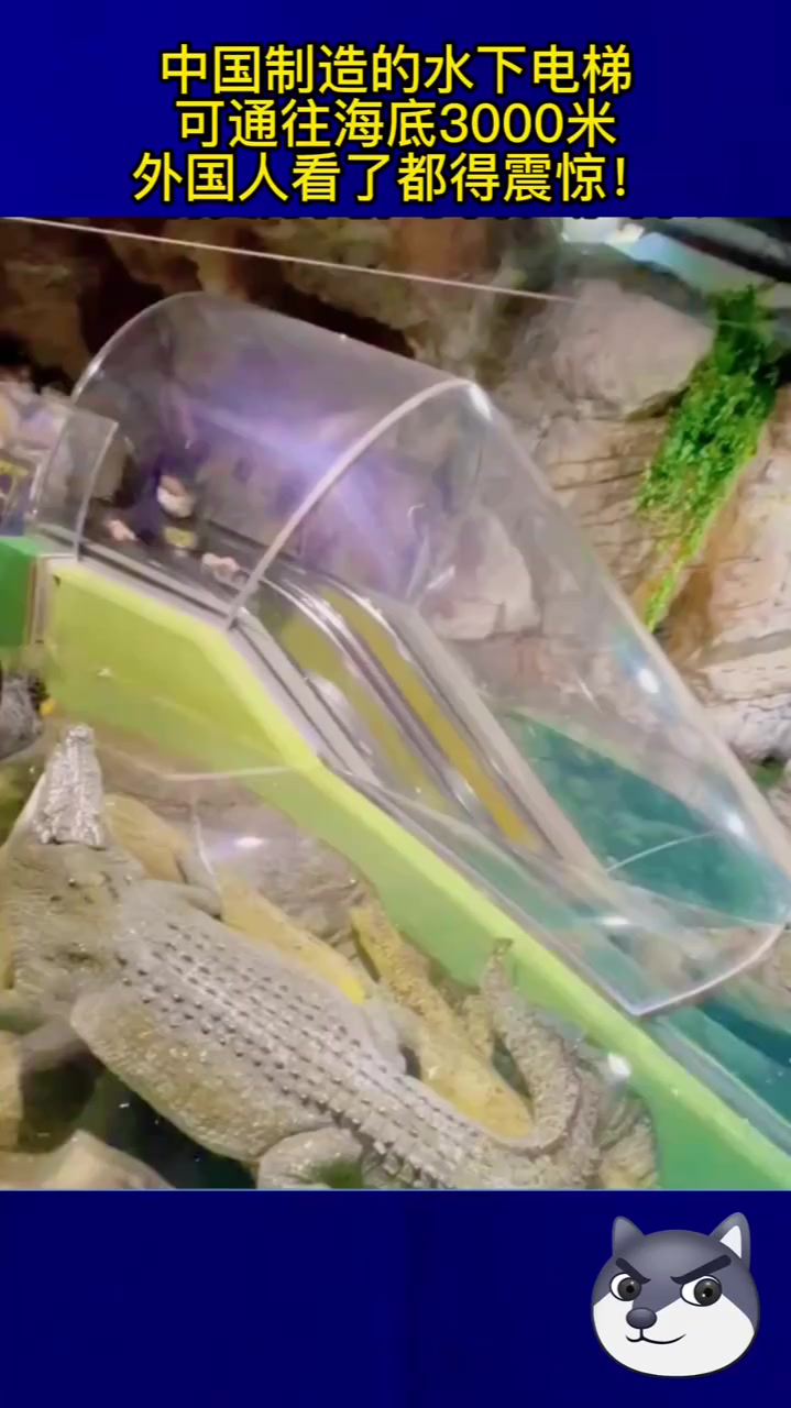 中国制造的水下电梯,可通往海底3000米,外国人看了都得震惊!