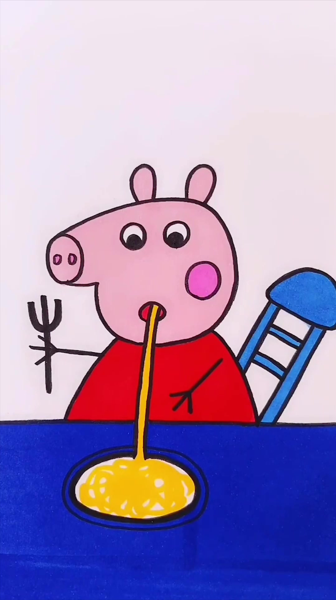 吃面的小猪佩奇,你学会了吗