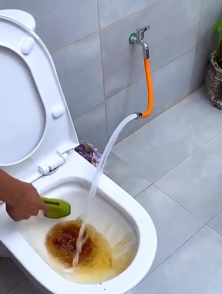 水龙头接水不方便,试试这个水龙头延长管,延长固定防溅水