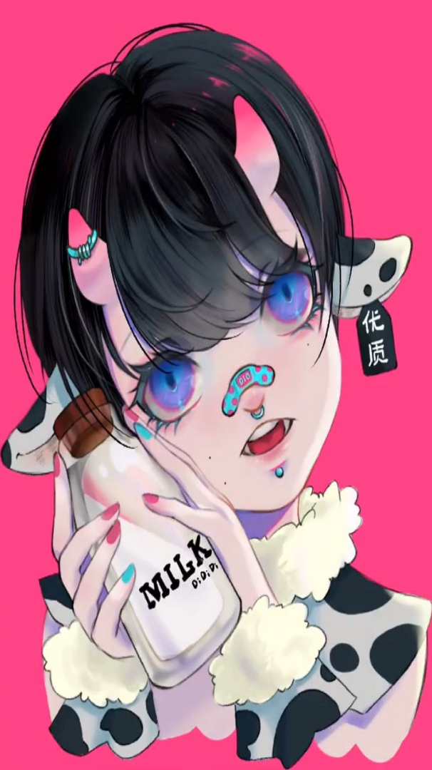 动漫拟人,牛牛可爱男孩