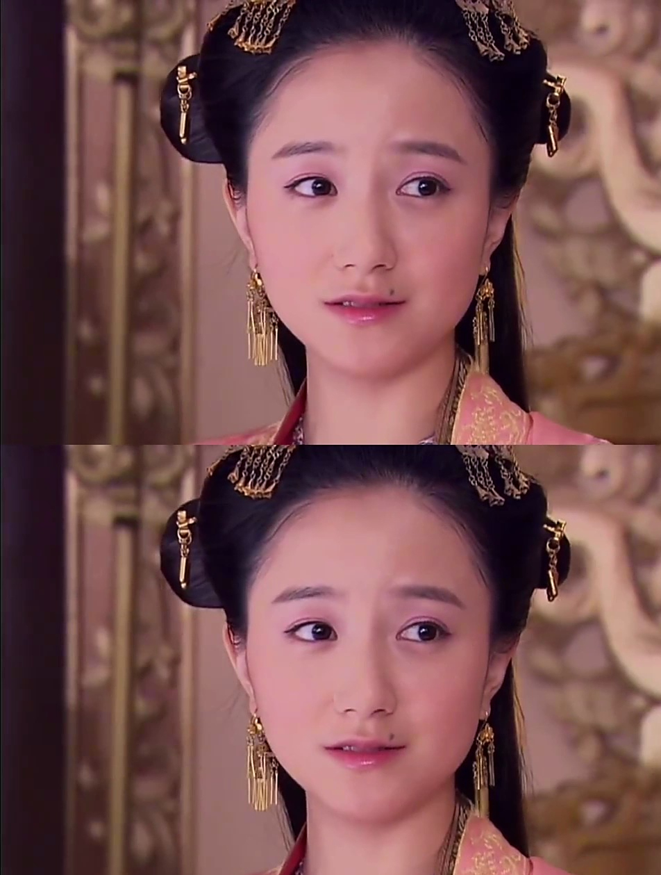 古装美人李倩,灵气又娇俏,好灵好美,唇角的痣真的太有标志性了-度小视