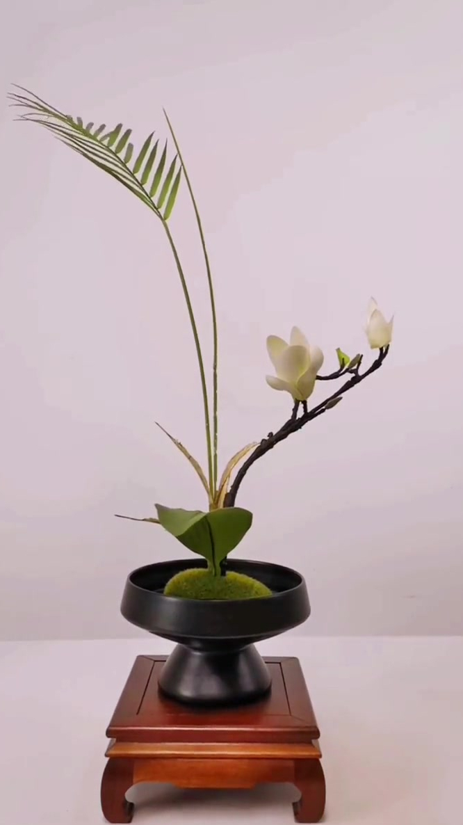 一花一世界一叶一菩提,中式插花,插花艺术,创意 插花