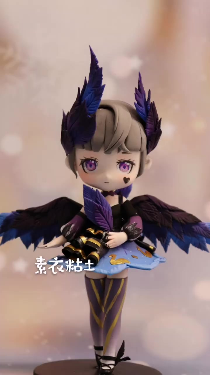 超轻粘土q版小乔天鹅之梦手办后来她的眼里没有光了