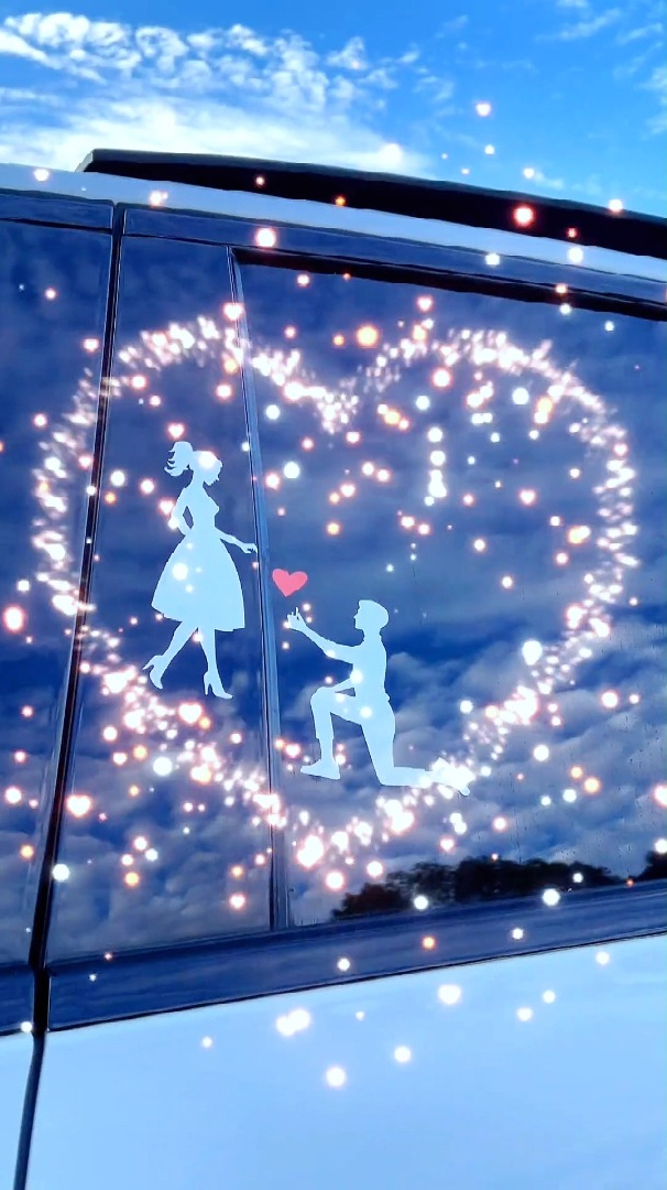 希望开头是你,过程是你,结尾是你,余生都是你!个性汽车车贴!