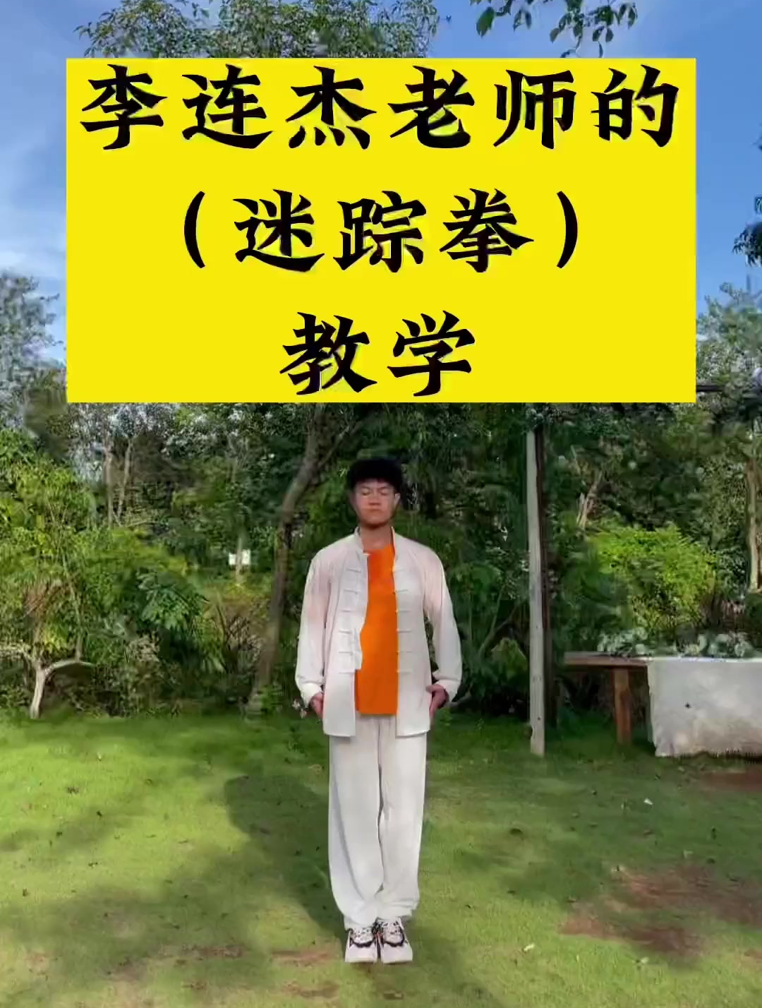 你们要李连杰老师的,迷踪拳教学!