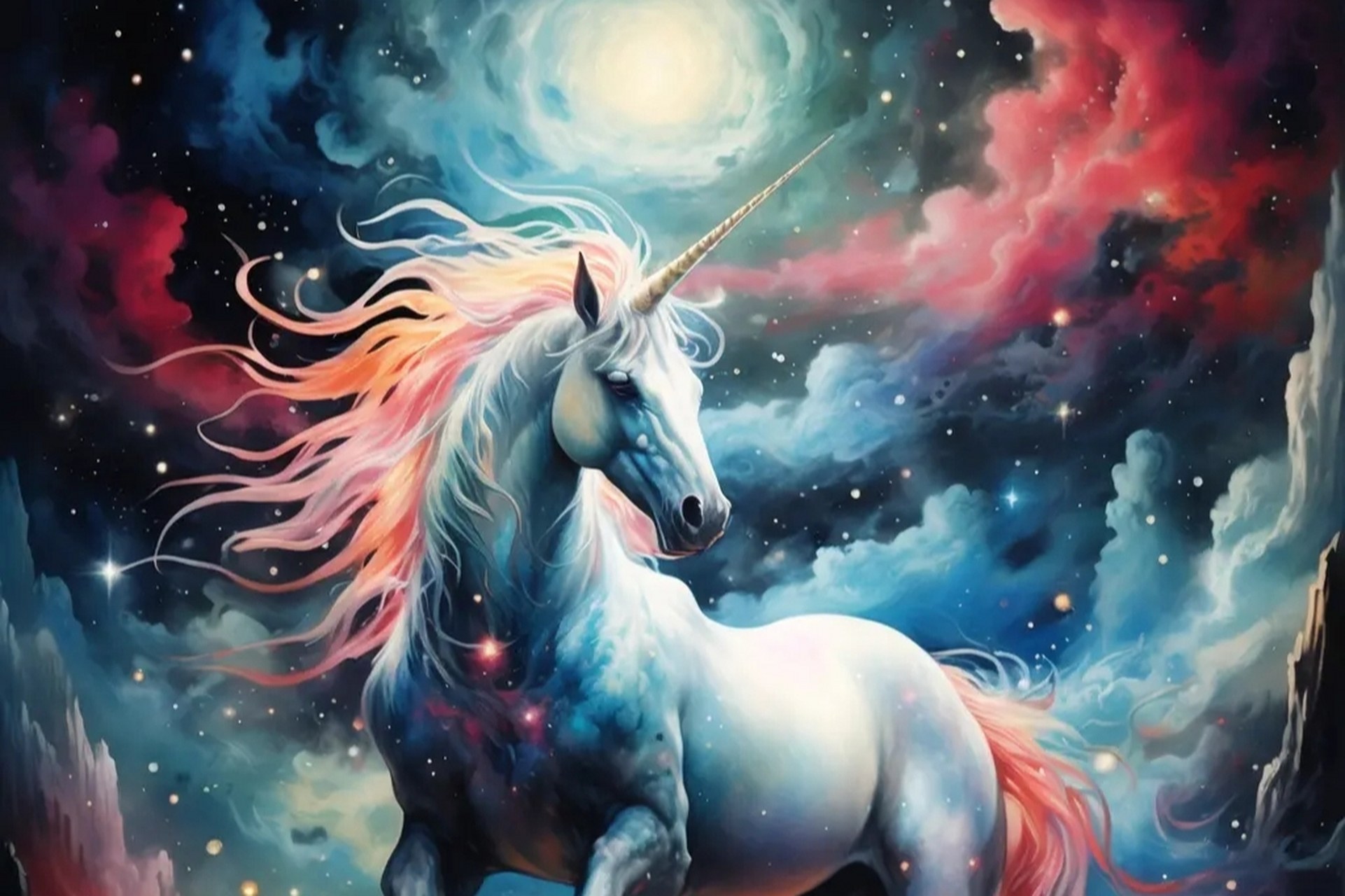 《山海经》中的独角兽,身形高大,四肢修长,全身覆盖鳞甲,额头中央有