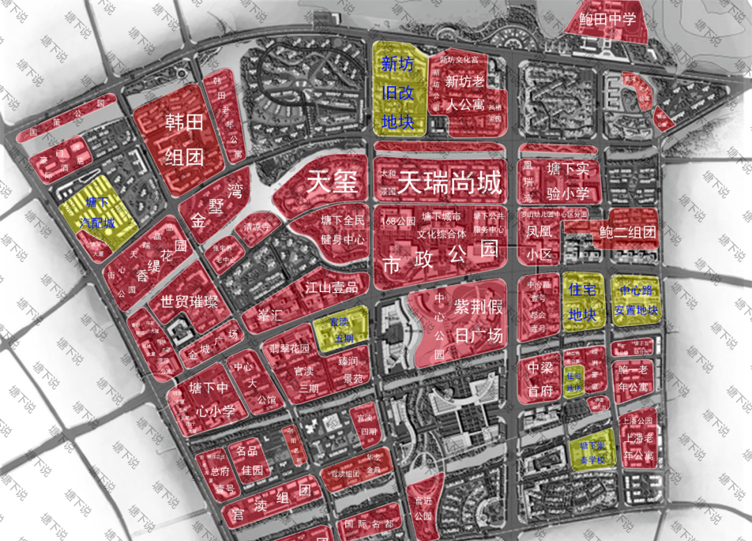 瑞安市塘下镇中心区全图