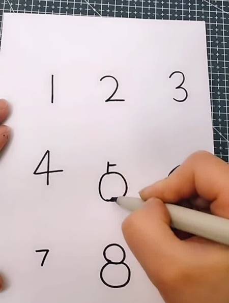 123456789数字画来了简笔画简笔画教程-度小视