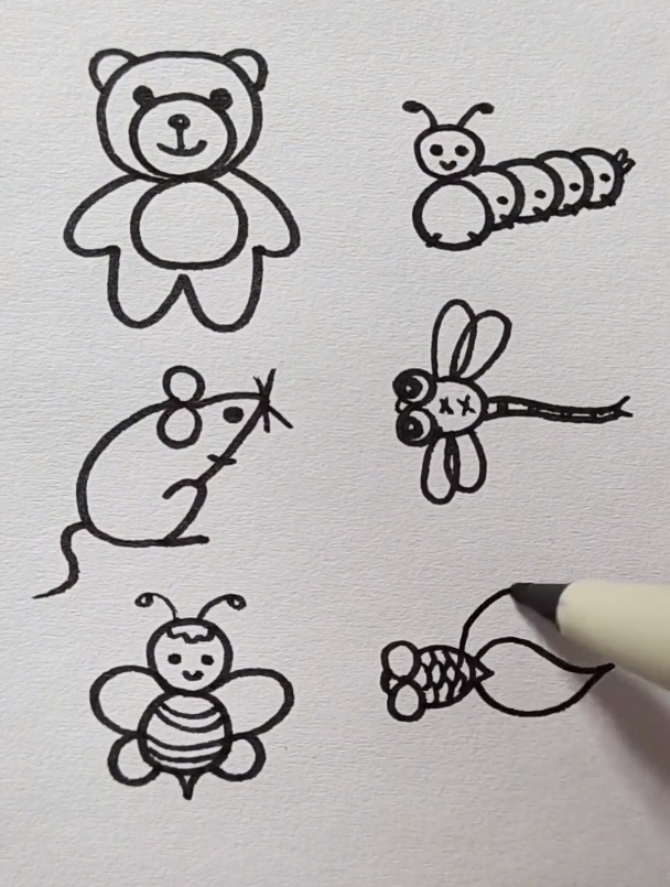 数字8到底能变哪些小动物呢?简笔画