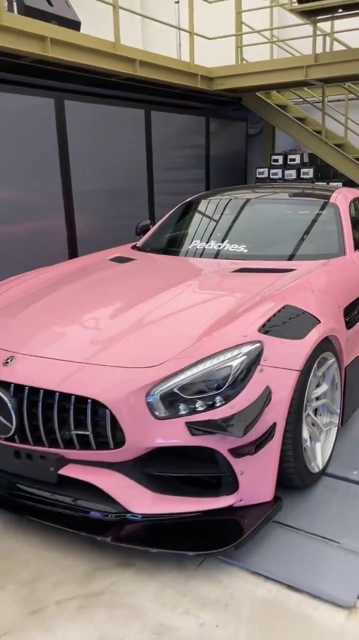 奔驰amggt改色胭脂粉