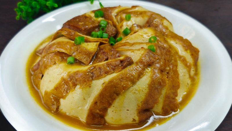 大厨教你河南传统美食豆腐扣碗,步骤详细,软嫩鲜香比扣肉还解馋,美食,菜谱,好看视频