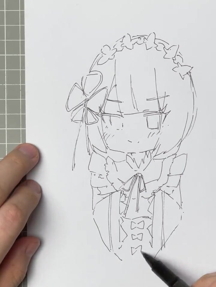 雷姆拉姆四不像,一起学画简笔画动漫-度小视