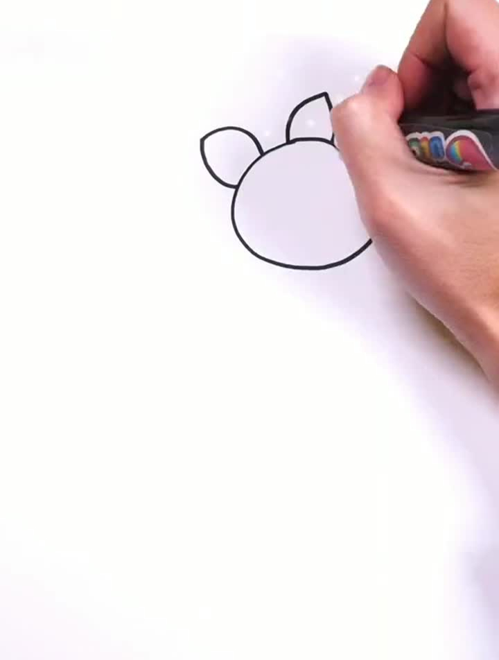 可爱的仙女鹿来啦简笔画手绘