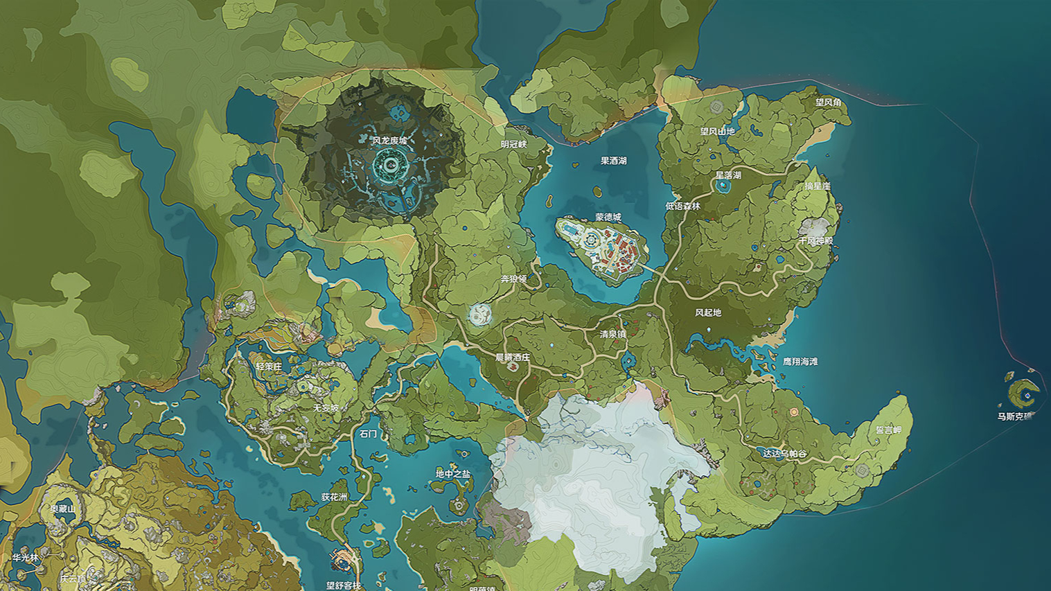 原神:蒲公英海在哪里?或许就在天空岛