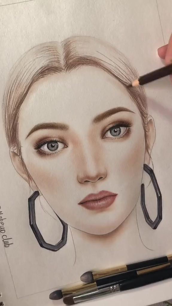 绘画与化妆!逆天化妆术 化妆师 美人图 画画