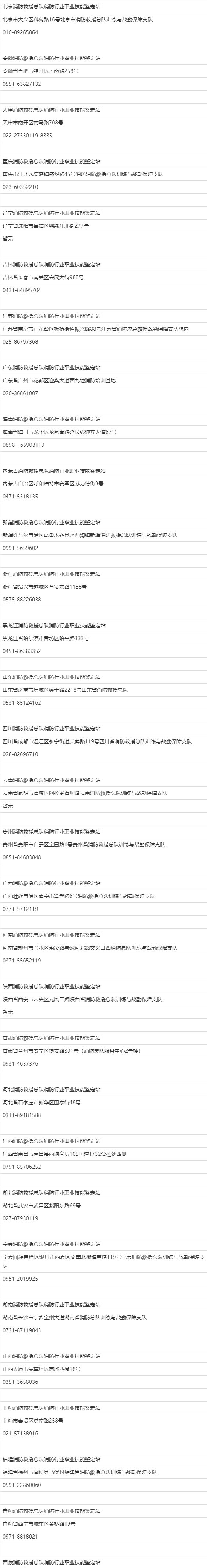 最新丨2021年消防设施操作员报名地址和电话发布