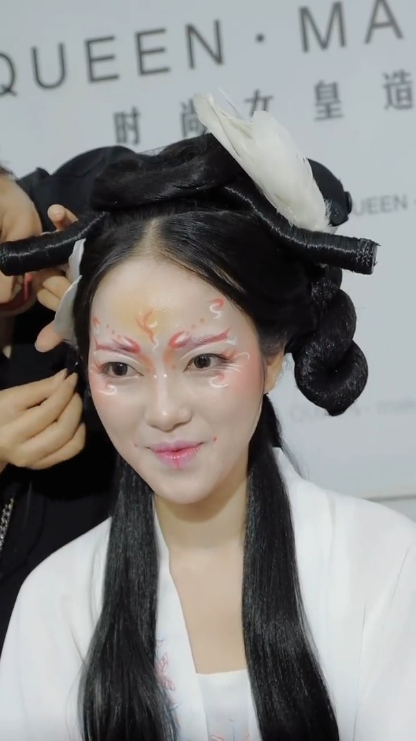 山海经仙鹤仿妆教程分享古风创意妆