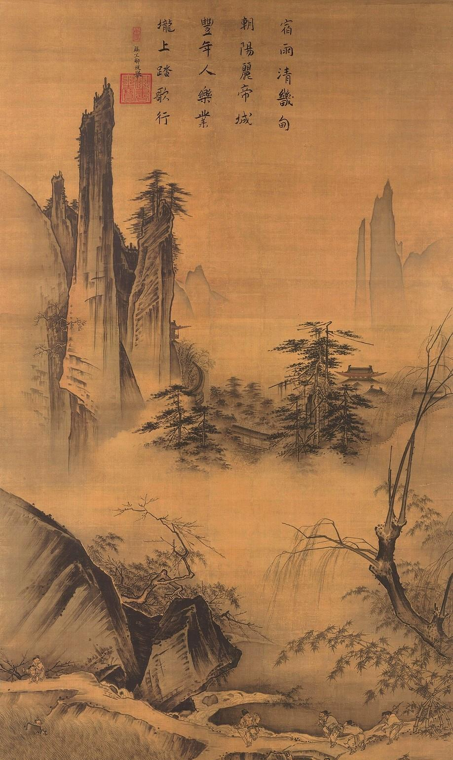 马远的"大斧劈皴法"欣赏