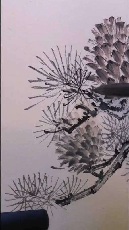 松果比较难画,抓住它特点就行-度小视