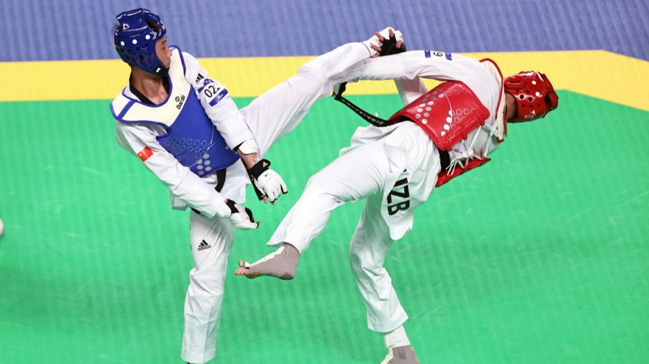 成都大运会跆拳道男子80公斤级:张凯夺金 第31届世界大学生夏季运动会