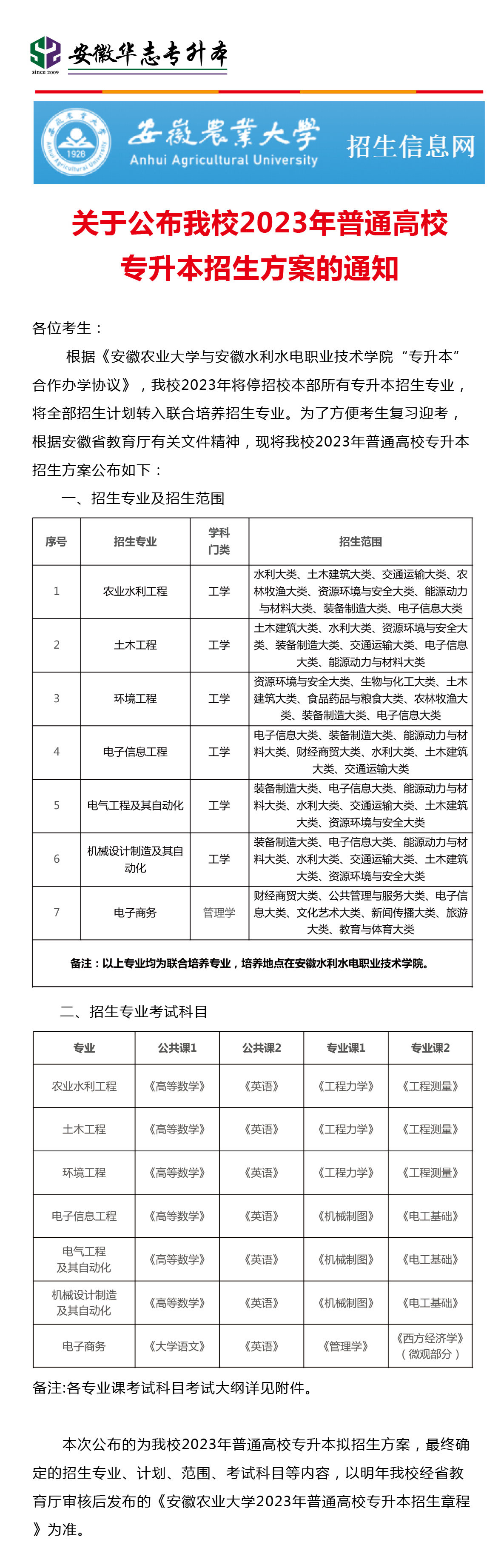 安徽农业大学招生图片