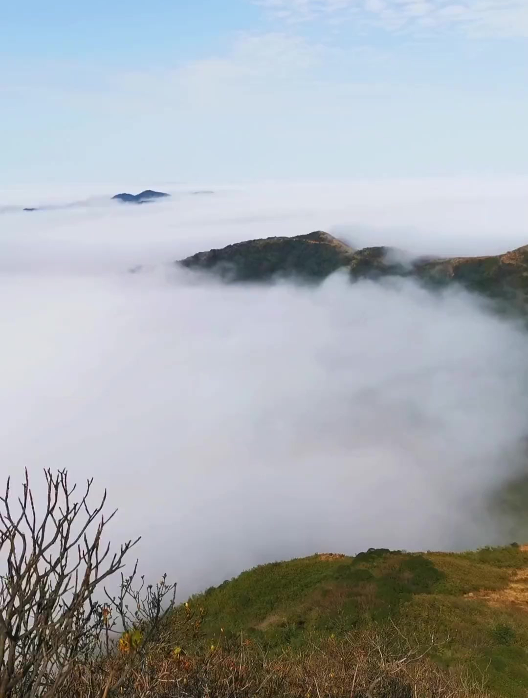 大龙山再现云海仙境