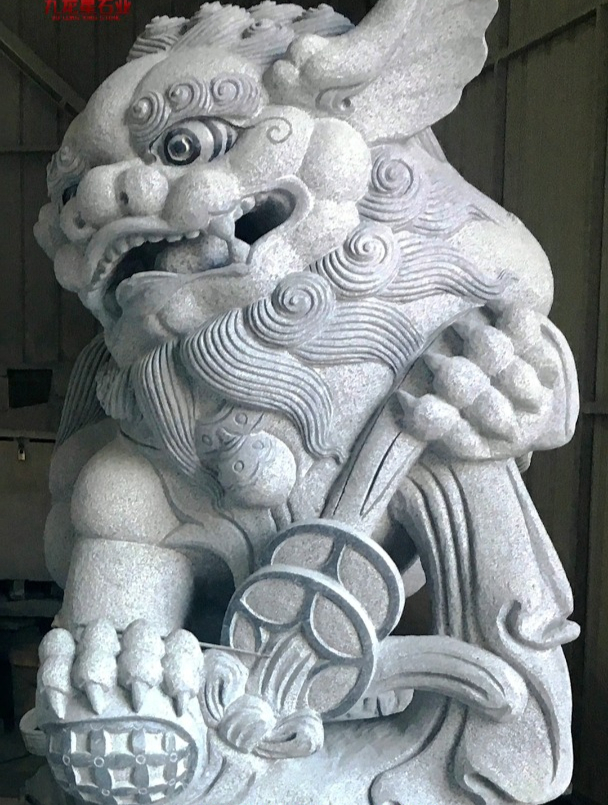 北海永安寺的石狮子图片