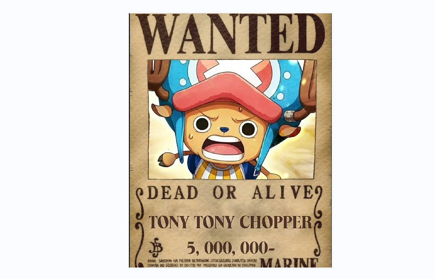 海贼王:和之国篇后草帽团赏金出炉,路飞25亿,乔巴值50个棉花糖